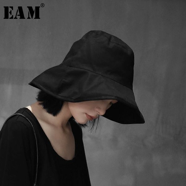 

eam] 2019 fashion all-match japanese-style solid color round dome temperament casual canvas fisheren hats y888