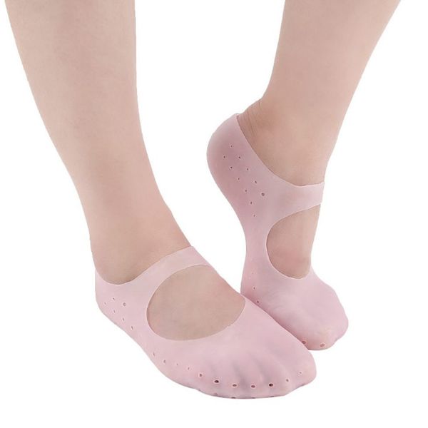 

3 pairs sebs breathable gel moisturising heel cracked foot care protector xl