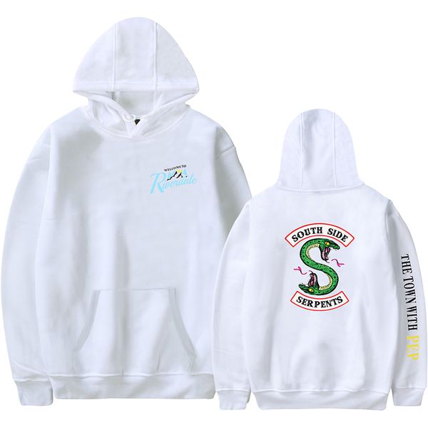 

hoodie riverdale men women oversize 2xs - 4xl sweatshirt streetwear casual hip hop, Black
