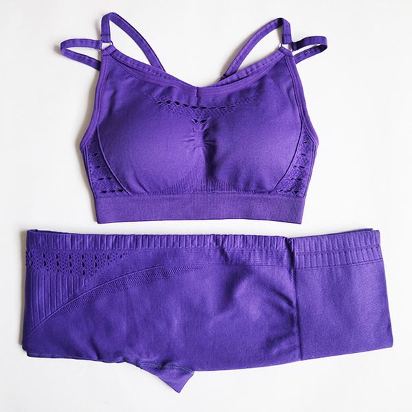 

бесшовные йога набор женщин фитнес одежды gym set леггинсы проложенный push up bra спорт 2 шт спортивная спортивные костюмы спортивные одежд