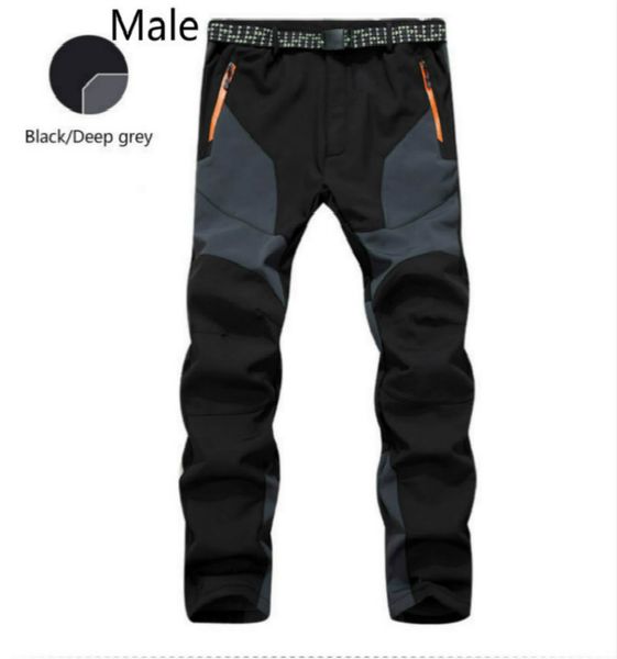 

outdoor clothing pants men and women lovers windproof waterproof thick warm fleece thick polychromatic optional