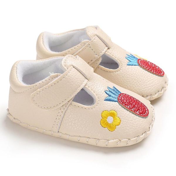 

cute newborn infant baby boys girls cartoon pu leather first walkers shoes anti-slip baby shoes walking
