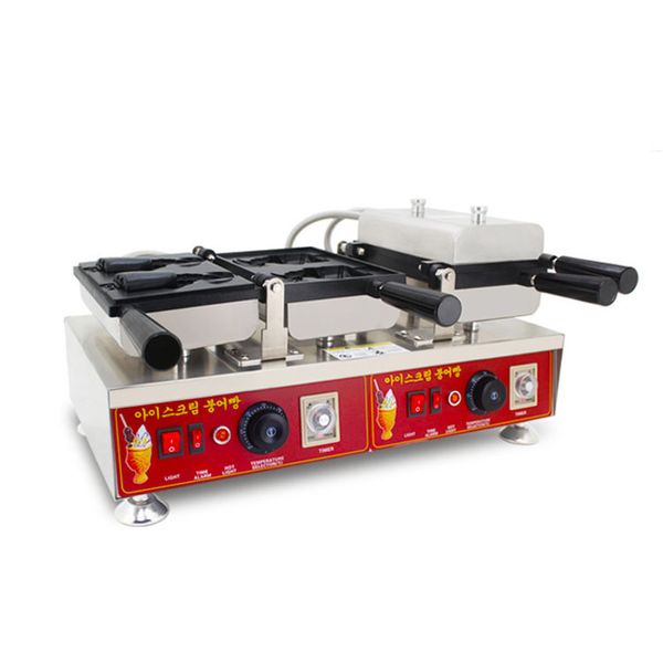 KOSTENLOSER VERSAND Waffelmaschine Eis Waffeleisen Taiyaki Maschine Kommerzielle elektrische Waffelmaschine