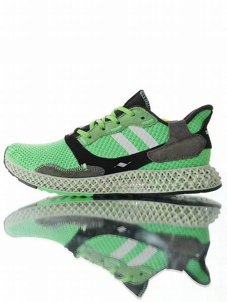 

with box)zx 4000 4d green black sneaker men women futurecraft 4d running shoes