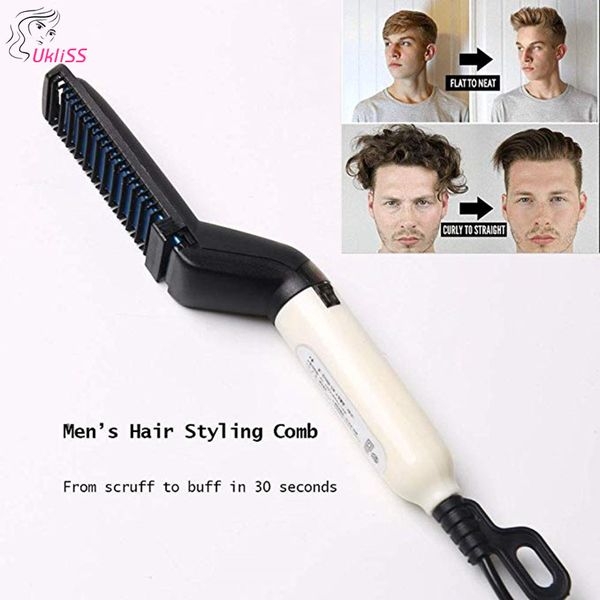 Men S Quick Styling Comb Hair Curlers Hair Straightener Magic