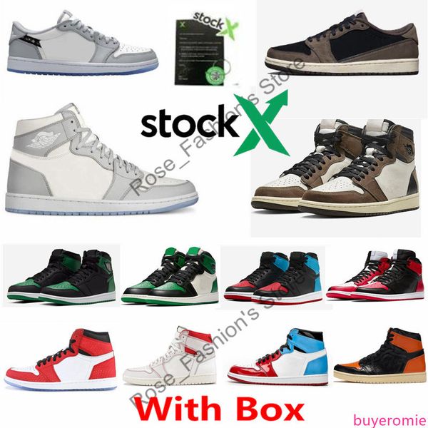 

with 1 high og wolf grey sail pn dust white travis scotts basketball shoes 1s pine green unc to chicago court purple mens sneakers