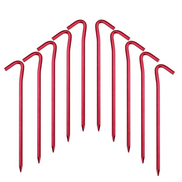 

10 пакетов на открытом воздухе палатки stakes колышки, ultralight hook колышков canopy бич палатки и приюты