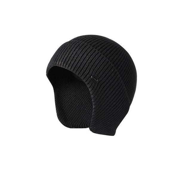 

outdoor sports cap bicycle bike helmet liner running skiing fleece windproof warm winter caps hat, Black;white