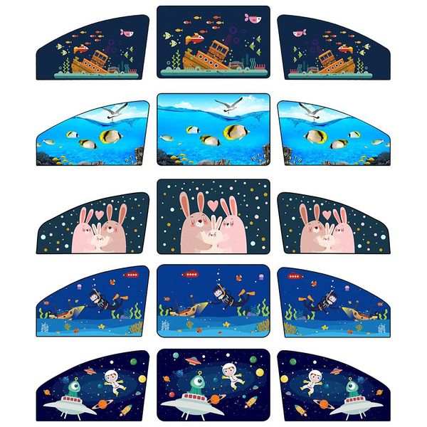 

magnetic car sun shade cartoon sun protection heat insulation car blind
