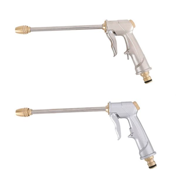 

water hose hand spray nozzle car washer parts with connector adjustable pattern grip trigger for car washing lawn
