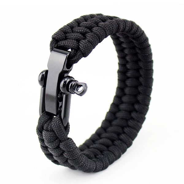 

23cm edc camping hiking emergency tactical survival braided rescue umbrella rope outdoor bracelets parachute cord paracord