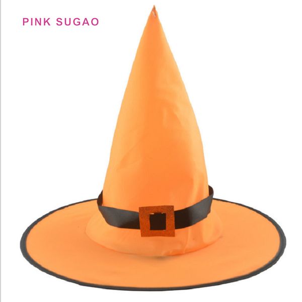 

Pink sugao designer hats halloween funny hat with Illuminate witch hats witch hat with hook cap PVC factory wholsales hat free shipping