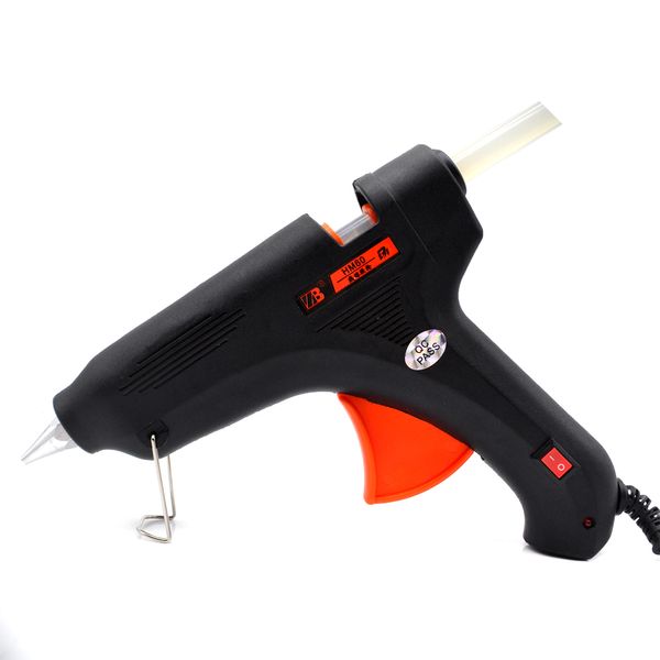 

new 60w eu plug dual power electric heating high temp heater melt glue gun trigger art craft repair tool glue stick