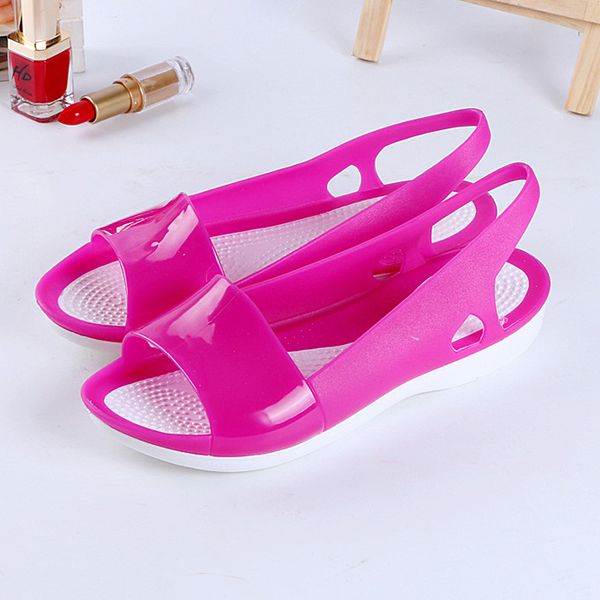 rainbow jelly shoes