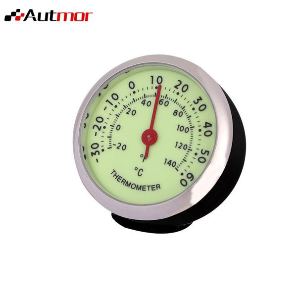

autmor car clock thermometer hygrometer automobile dashboard decoration ornaments automotive watch car styling accessories