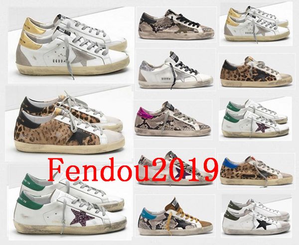 

italy brand multicolor heel golden superstar goose designer sneakers men/women classic white do-old dirty shoes casual shoes size eur 35-45, Black