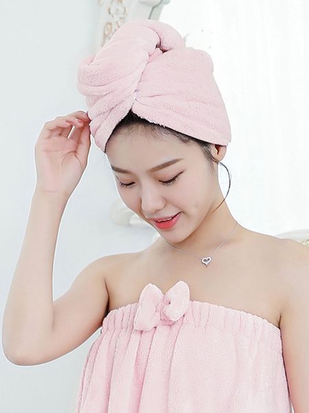 

coral velvet absorbent dry hair cap thickening shampoo hair dry towel absorbent hat super quick hood