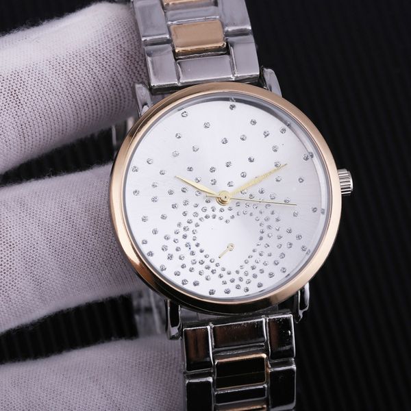 

Высокое качество МК часы Diamond часы девушка мода розовое золото кварцевые часы Rolxe