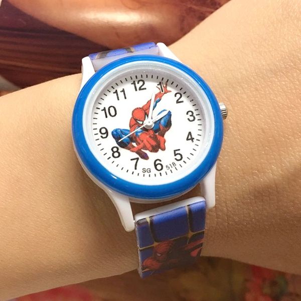 

watch for kids children's watch cartoon silicone sports kids watches boys birthday party gift montre enfant, Blue