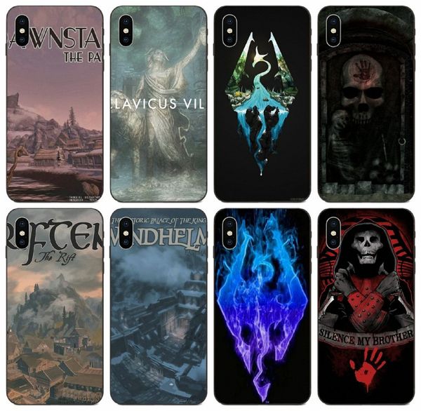 

tongtrade] skyrim dark brotherhood door case for apple iphone 11 pro max x xs 8p 7p 6p galaxy j6 s10 huawei p20 p10 lite case