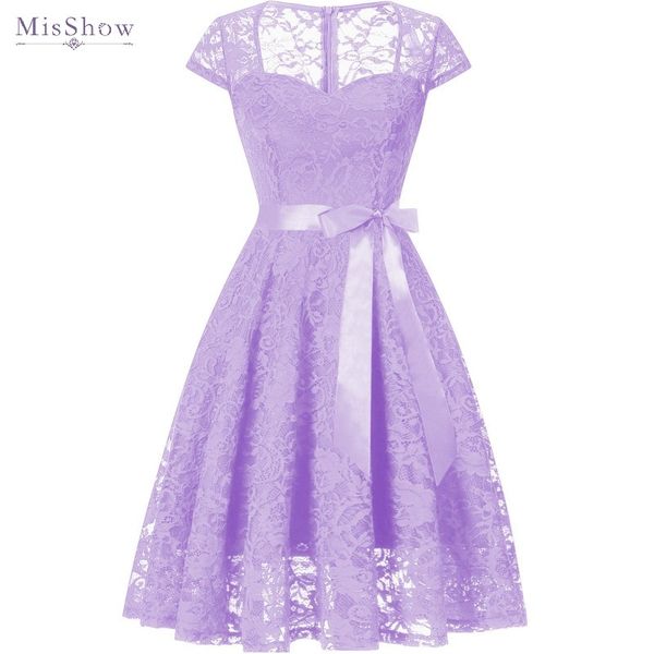 

summer elegant vintage lace dress women short sleeve knee length swing party dress female vestidos, Black;gray