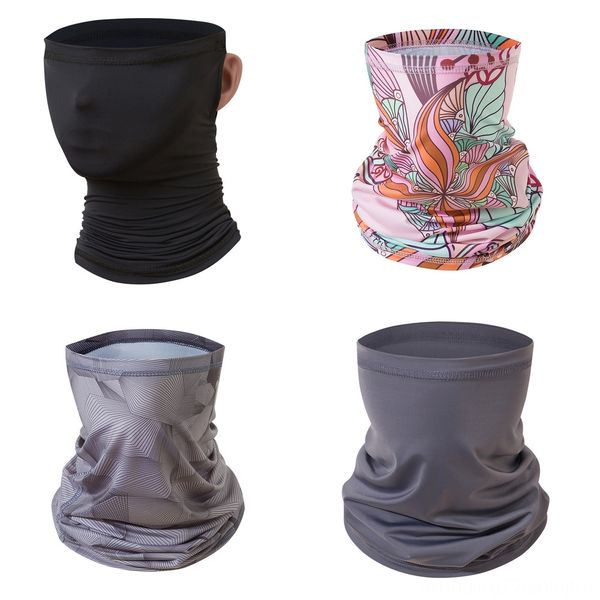 

7e9wn 2020 sell outdoor mask lightweight face mask scarf sun silk mouth riding masks protective protection scarf handkerchief, Black
