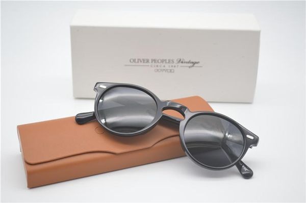 

wholesale-luxury-retro s polarized sunglasses male driving outdoor women oliver peoples ov5186 47mm gregory peck sun glasses with case, White;black