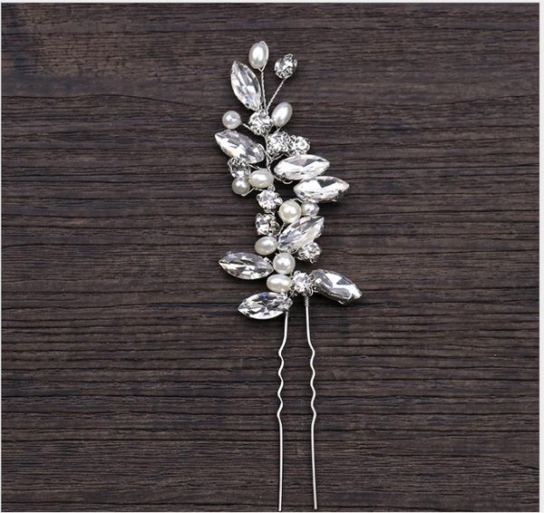 

pearl rhinestone hair accessories wedding dress headwear hair accessories, Silver