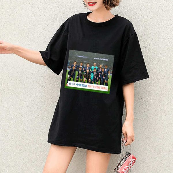 

fashion designer womens t shirt 2020 new arrival women t shirts with stay strong wuhan letter printed tees t001a324, White