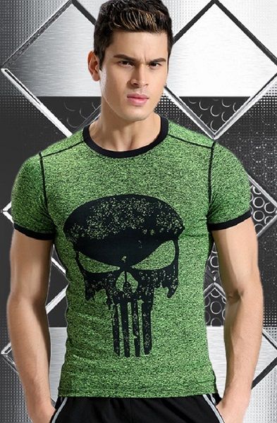 

mens summer gyms fitness t-shirt crossfit bodybuilding slim shirts printed o-neck short sleeves cotton tee clothing, Black;blue