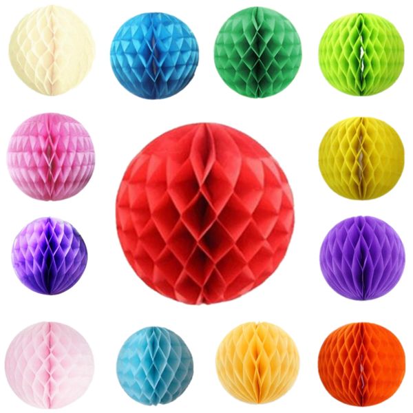 

5pcs 30cm(12") pastel tissue paper honeycomb lantern ball hanging birthday party decorations baby shower marriage decor
