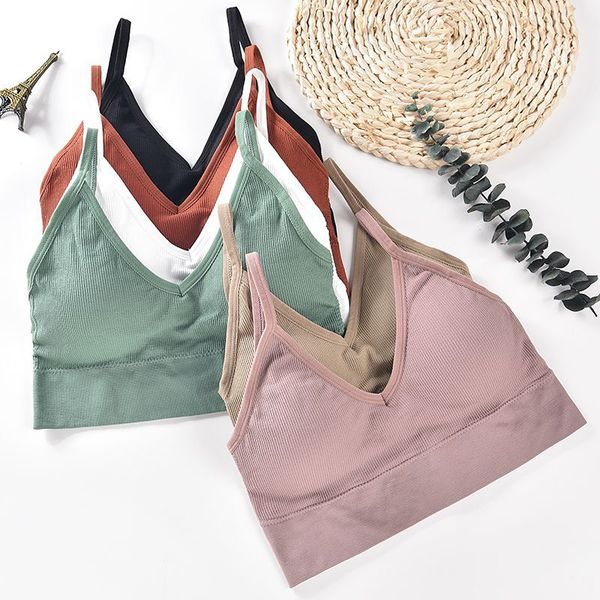 

sports bra fitness women shockproof push up sport seamless running yoga bra women gym workout backless sport vest, White;black