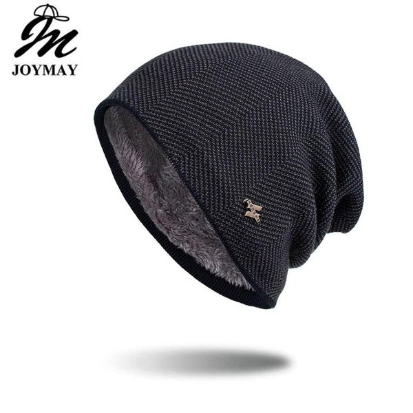 

joymay new arrival winter beanies hat classic warm soft skullies knitting hats for men women wm121