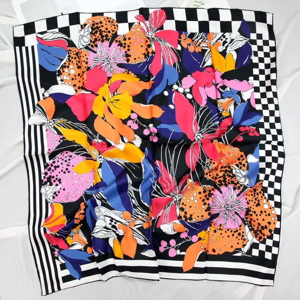 

elegant handmade brand 100%twill silk scarf twic-49933, Blue;gray