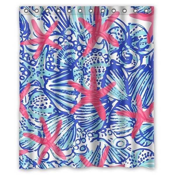 

i-manggo sea prints starfish custom shower curtain,72x72 inch