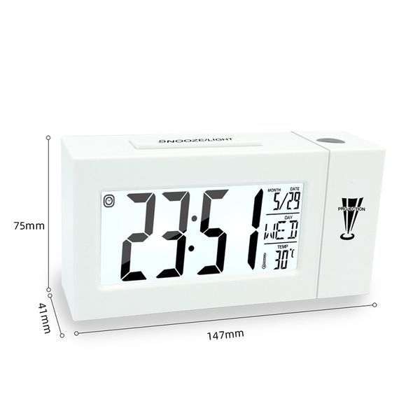 2019 Digital Lcd Alarm Clock Time Projection Ceiling Display Snooze Desk Table Clock Temperature Usb Home Decor From Hongheyu 40 24 Dhgate Com