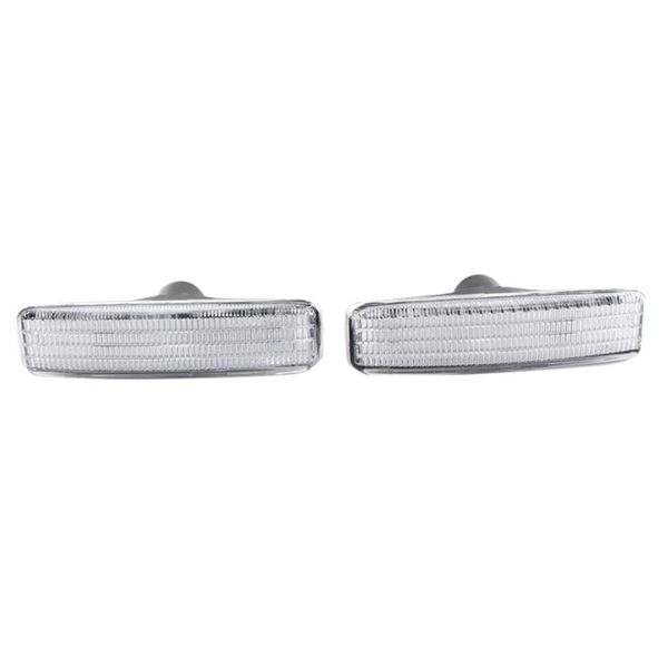 

1 пара переднее крыло боковой габаритный фонарь корпус лампы белый замена объектива для 5 серии e39 1997-2003 63148360589