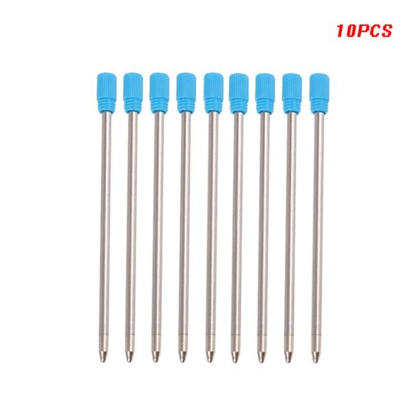 

10pcs gel pen refills replacement 0.5mm blue black ink color for school office 24bb, Blue;orange