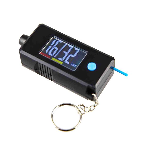 

car motorcycle electronic lcd display tire gauge keychain high precision tread depth tire pressure gauge diagnostic tool