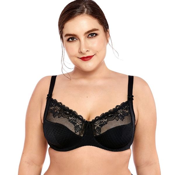 

женские smooth lace нет перетяжка полная чаша поддержка косточках бюстгальтер, Red;black