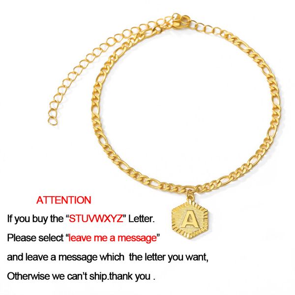 

36cm+7cm extender chain a-z initial letter adjustable anklet alphabet jewelry foot beach chain girl women fashion rose gold, Red;blue