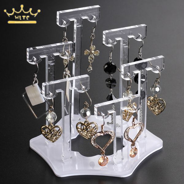 

plum-shaped acrylic earrings display stand jewelry display props earrings placed on the shelf can hold 6 pairs of, Pink;blue