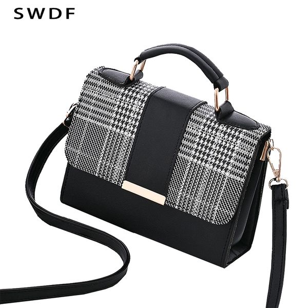 

swdf 2019 summer fashion women bag handbags for travel pu shoulder bag small flap crossbody bags for women messenger bags purse