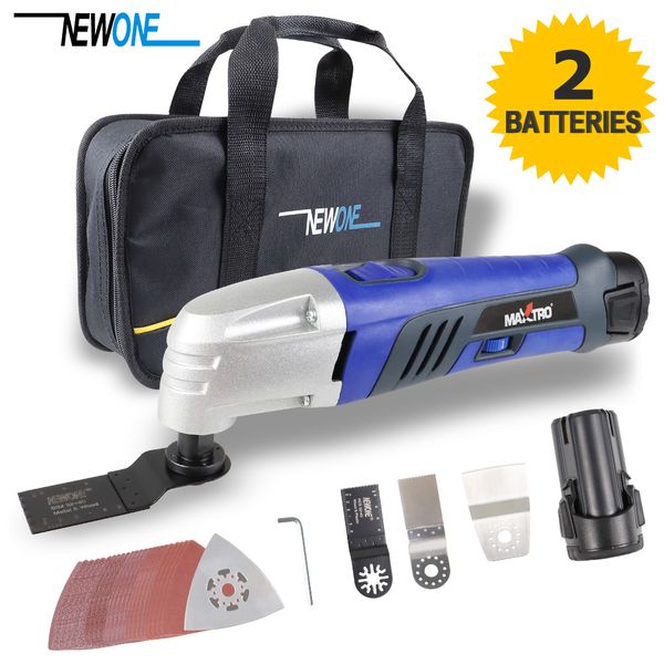 

promotion 10.8v li-ion oscillating multi-tool with 2 battery cordless power tools for home diy renovation tools for wood cutting
