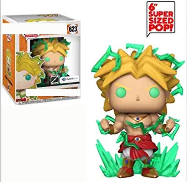 

funko pop light dragon ball super broly action figure hand office model toys dragon ball z super race sun wukong #623