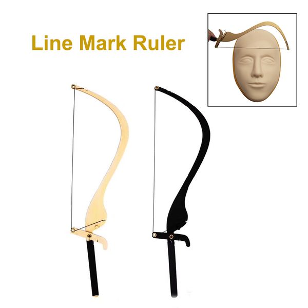 

microblading line marker ruler with 10pcs thread microblading accessories 3d eyebrow design tool measuring ruler permanent makeup supplies