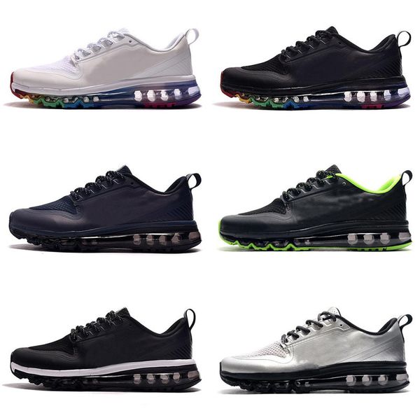 

2020 new high qaulitys men running shoes black rainbow bengal white navy mens trainers cushion chaussures sports sneakers