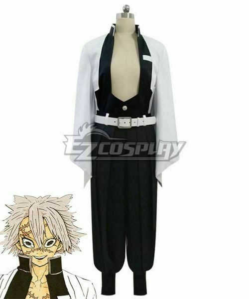

demon slayer: kimetsu нет yaiba sanemi shinazugawa косплей, Black;red