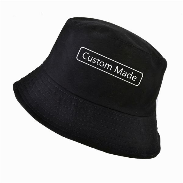 

own design custom made bucket hat men women print logo fisherman hat panama, Blue;gray