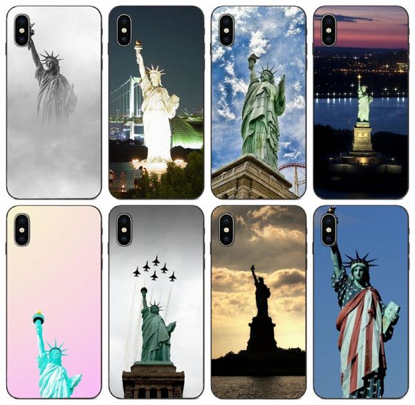 

tongtrade] статуя свободы в нью-йорке чехол для iphone 11 pro max x xs xr 6s 5s 5с plus galaxy j4 j6 j8 honor play 3 lg k7 случая высокого
